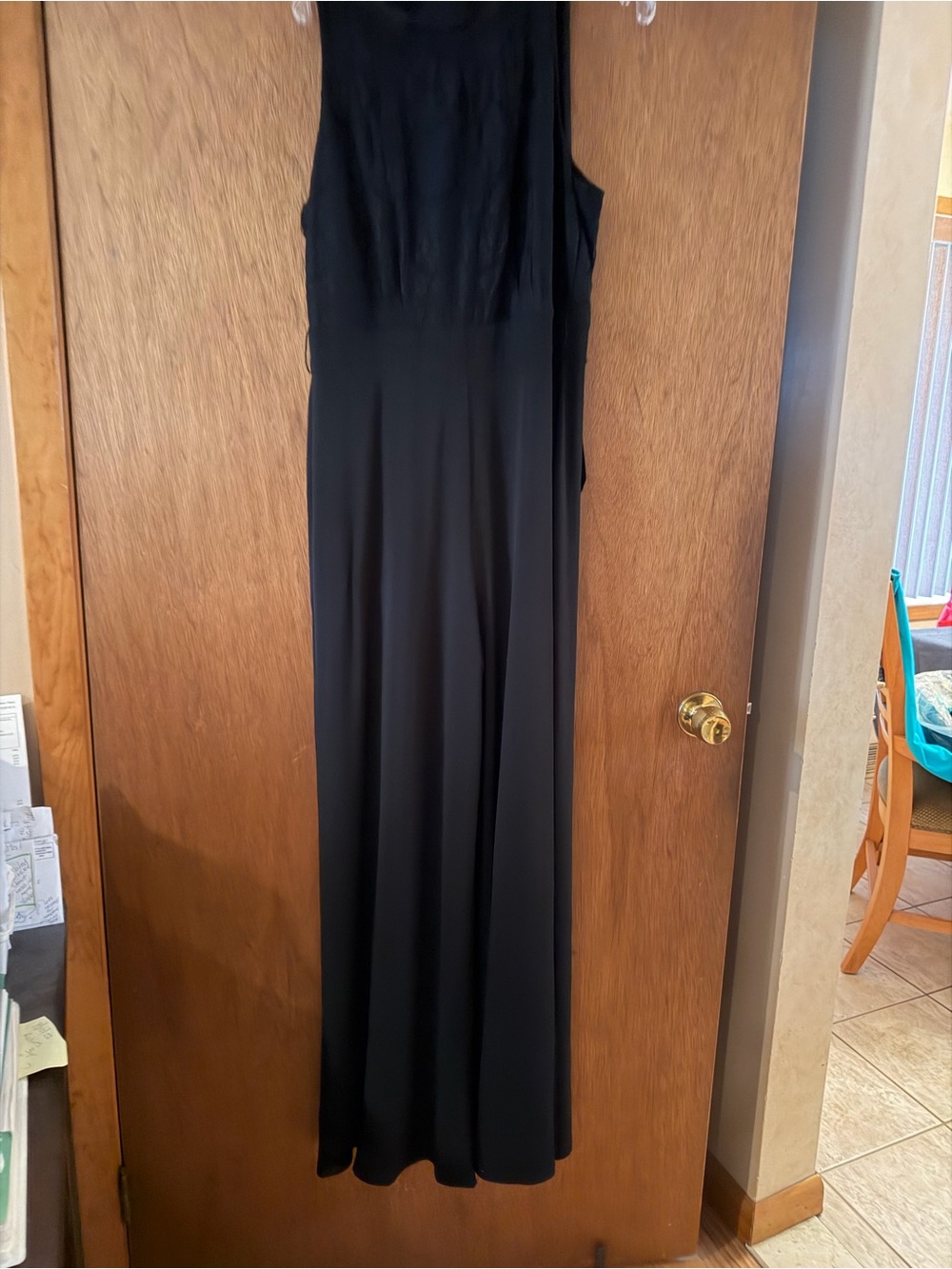 White House Black Market Black Sleeveless Maxi Jumpsuit